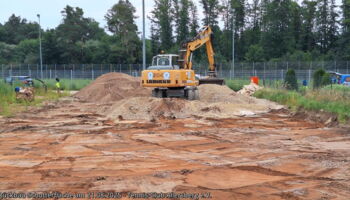 Rückbau Schotterfläche am 21.08.2025